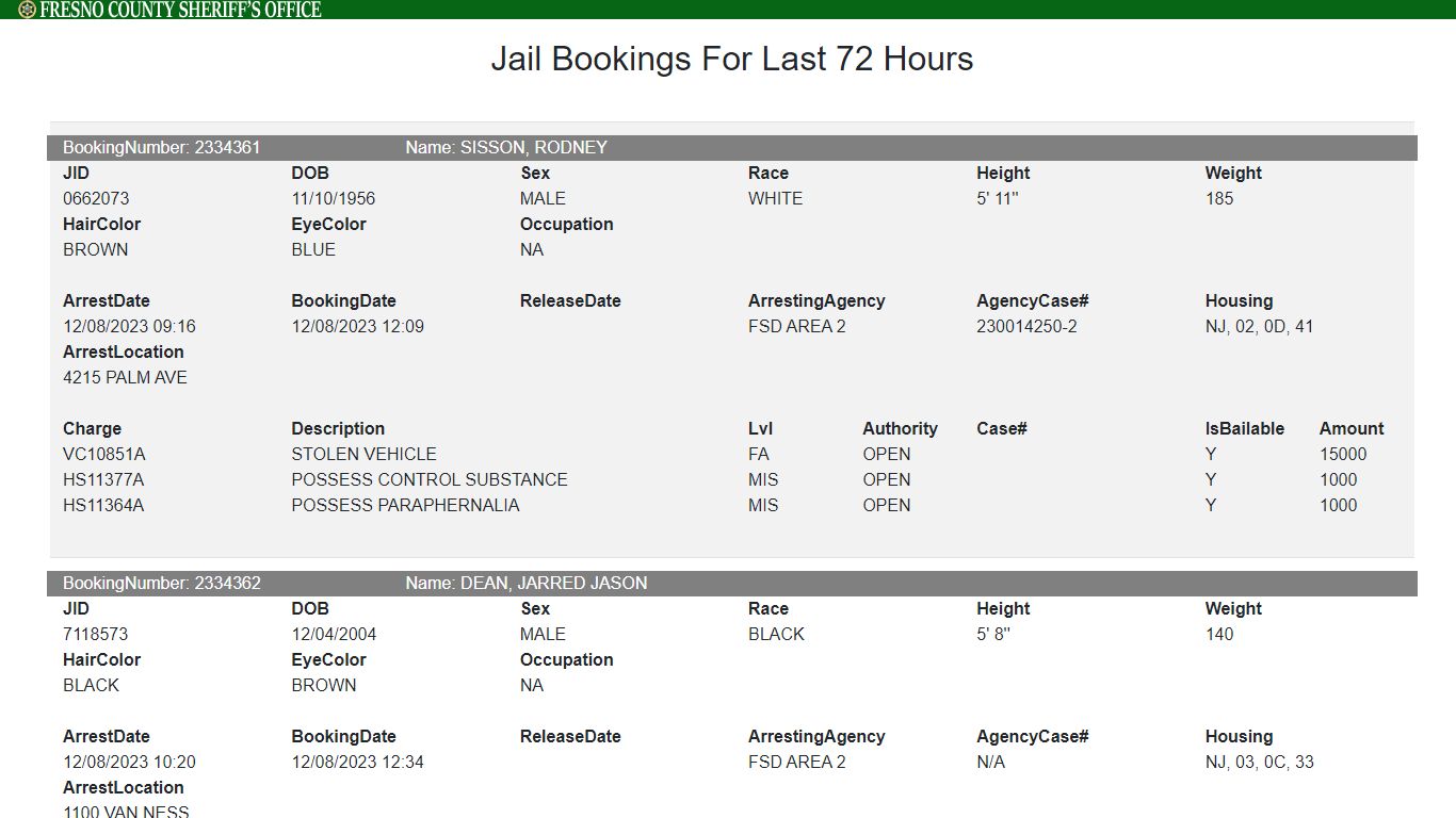 JailInfoBlazor - Fresno County Sheriff-Coroner's Office